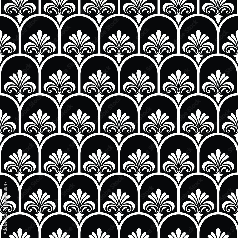 Abstract geometric seamless pattern. Black and white. Modern stylish texture. Vector background. Abstract geometric seamless pattern. Black and white. Modern stylish texture. Vector background.