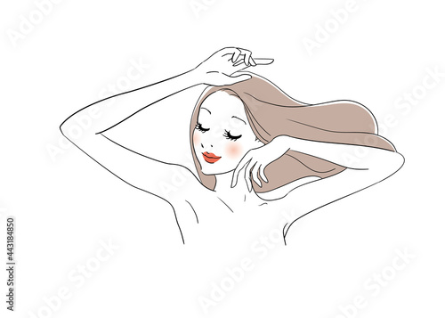 美容広告用イメージ 綺麗な女性
