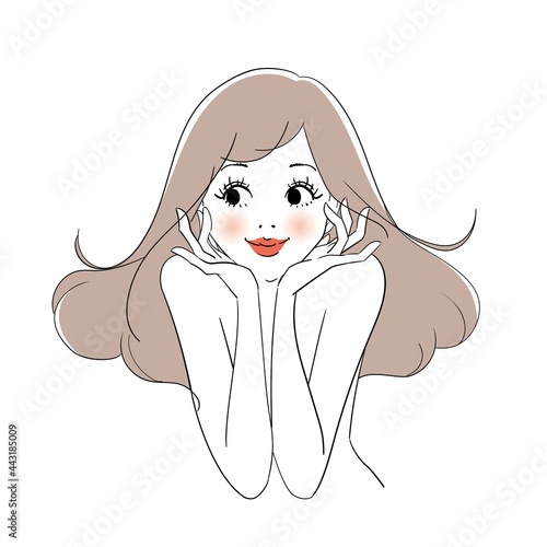 美容広告用イメージ 綺麗な女性

