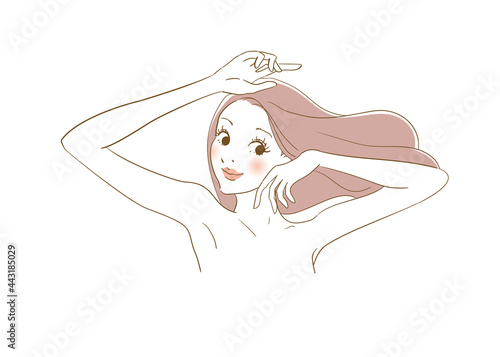美容広告用イメージ 綺麗な女性
