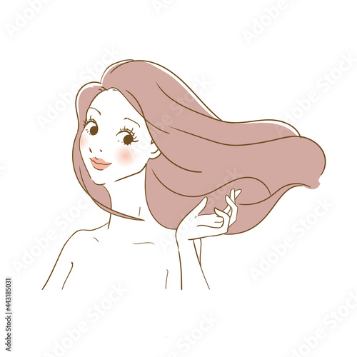 美容広告用イメージ 綺麗な女性
