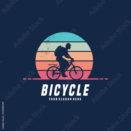 bicycle vector logo design