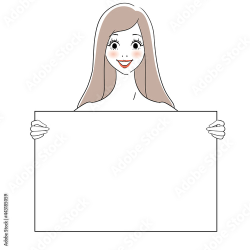 美容広告用表情 綺麗な女性 笑顔