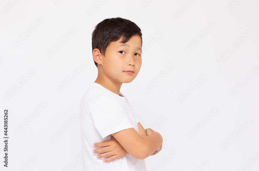 Asian young man portrait on white background Asian young man portrait on white background
