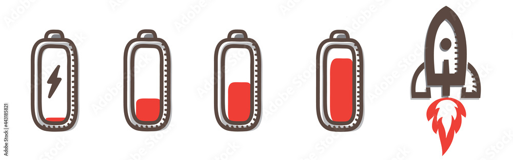 Fast charging technology concept vector illustration. Fast charging technology concept vector illustration.