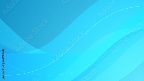 4K Clean Blue Color Wave Abstract Background 03