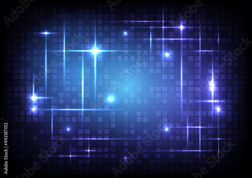 Abstract pixel and mesh background. Glowing interface. Digital media technology business. Geometric shapes of data