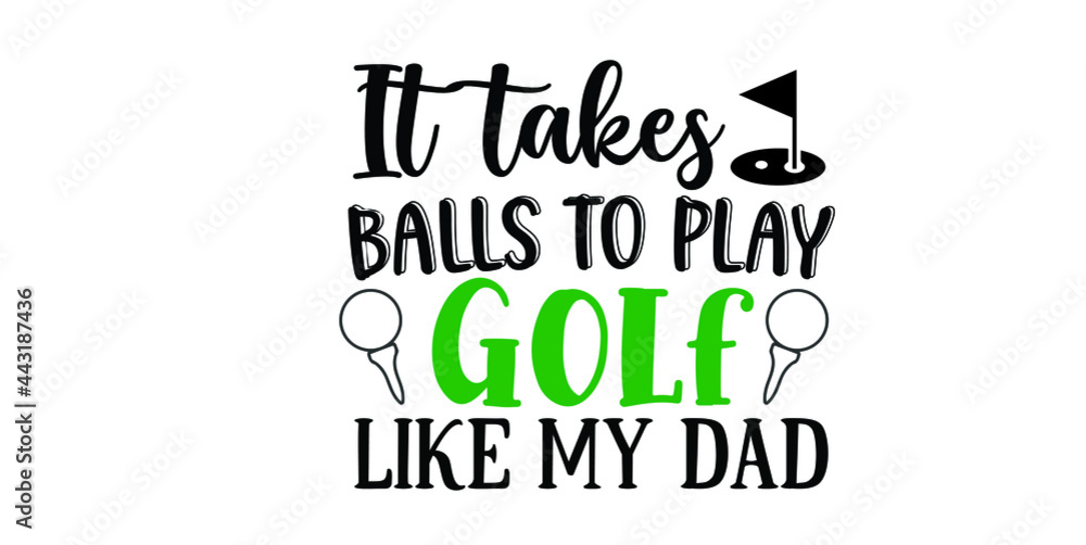 Obraz premium New Golf SVG Quotes Design Template