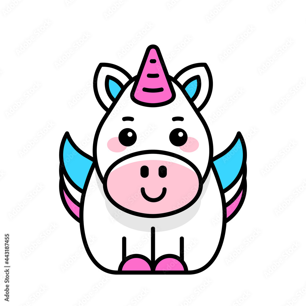 Unicorn icon. Icon design. Template elements Unicorn icon. Icon design. Template elements