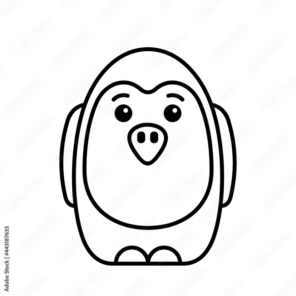 Penguin icon. Icon design. Template elements Penguin icon. Icon design. Template elements