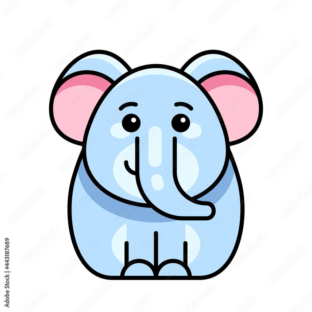 Elephant icon. Icon design. Template elements Elephant icon. Icon design. Template elements