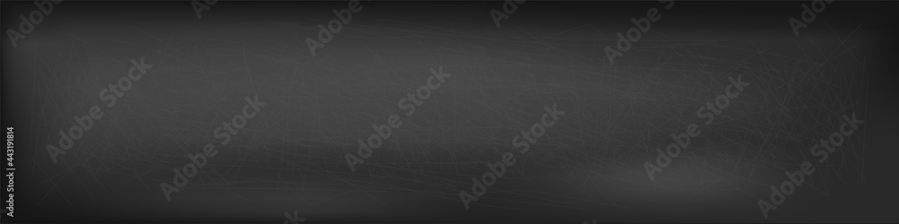 Horizontal blackboard. Vector old and dirty chalkboard background. Black space for banner Horizontal blackboard. Vector old and dirty chalkboard background. Black space for banner