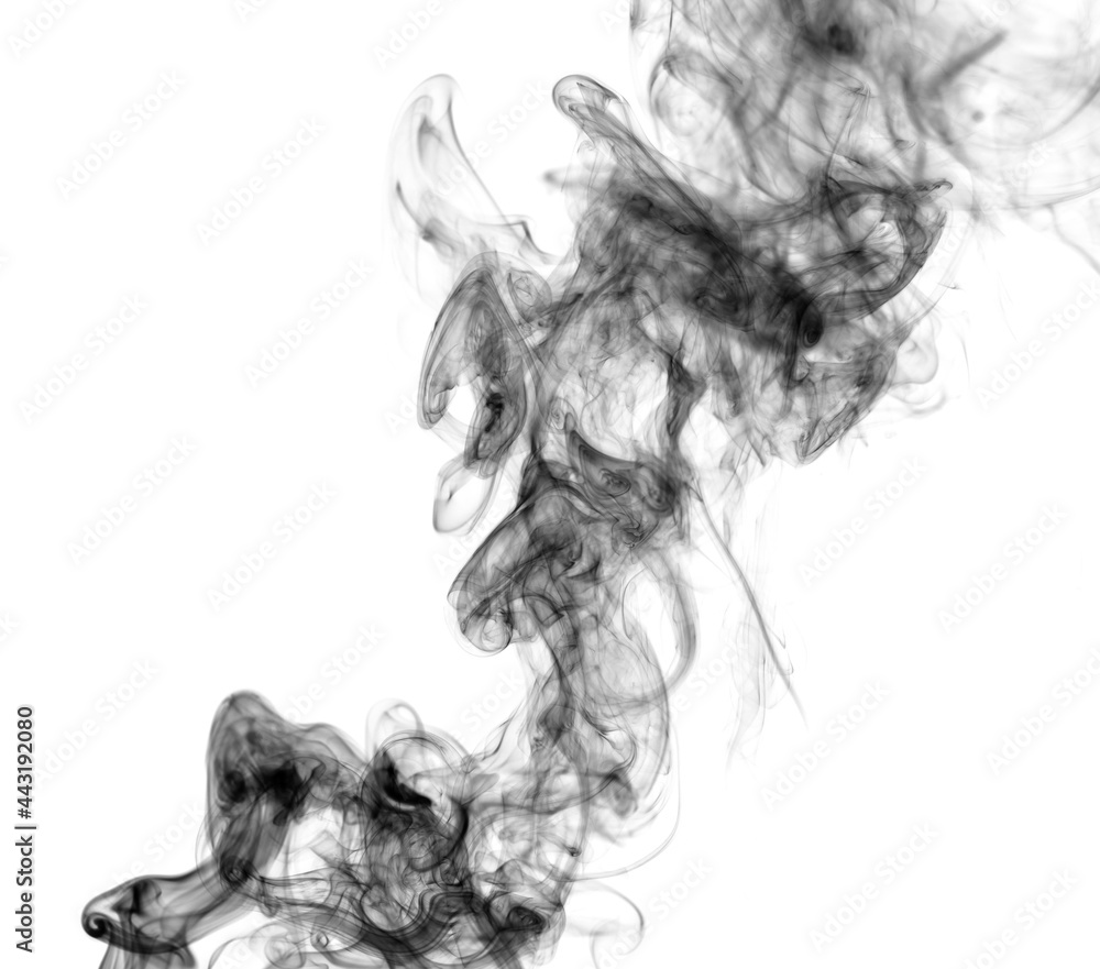 Fototapeta premium Smoke on a white background.