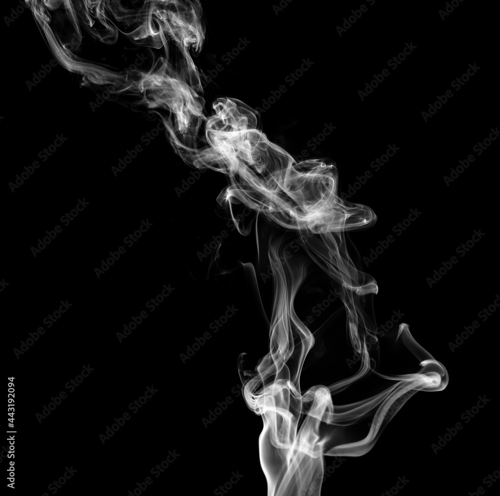 Smoke isolated on black background. Smoke isolated on black background.