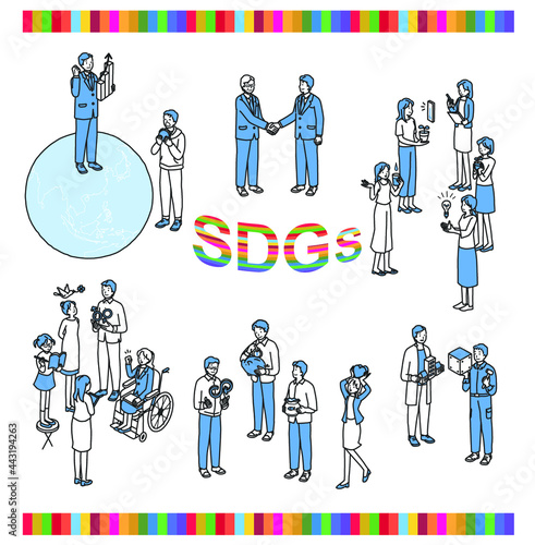 SDGsに取り組む人々
