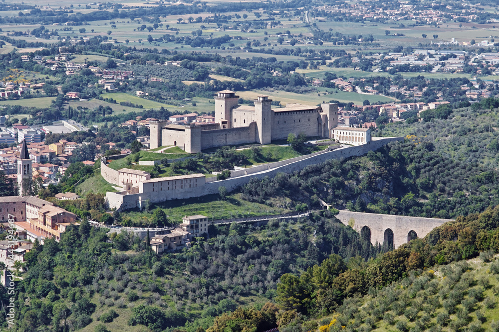 panoramic view of the Albornoz fortress