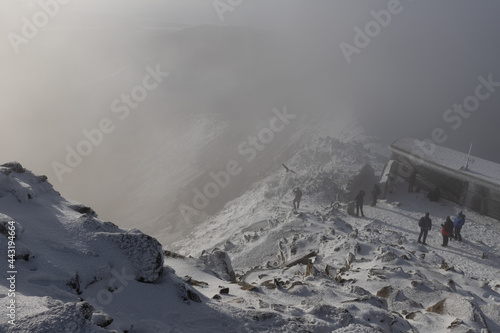 View from the summit Mount Snowdon photo