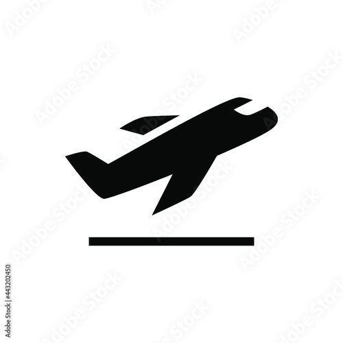 Airplane takeoff icon