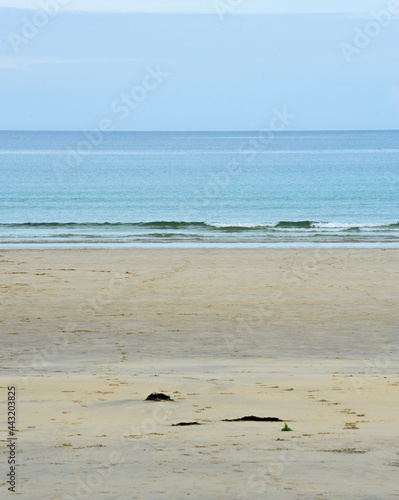 beach surf and sea Hayle St Ives Bay Cornwall
