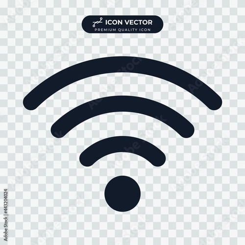 wifi signal icon symbol template for graphic and web design collection logo vector illustration