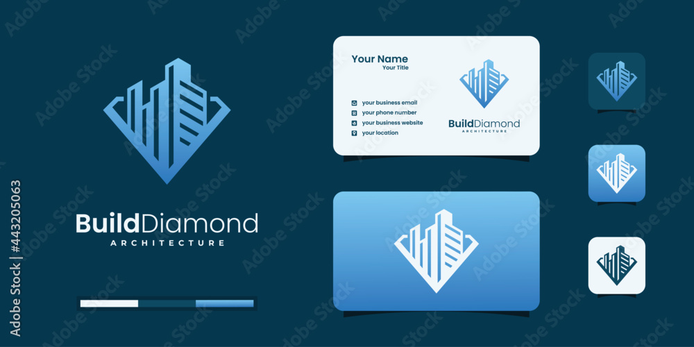 building and diamond logo design inspiration building and diamond logo design inspiration