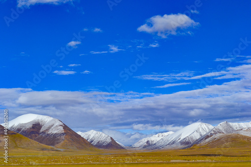 The landscape of Tibetan Plateau in Tibet