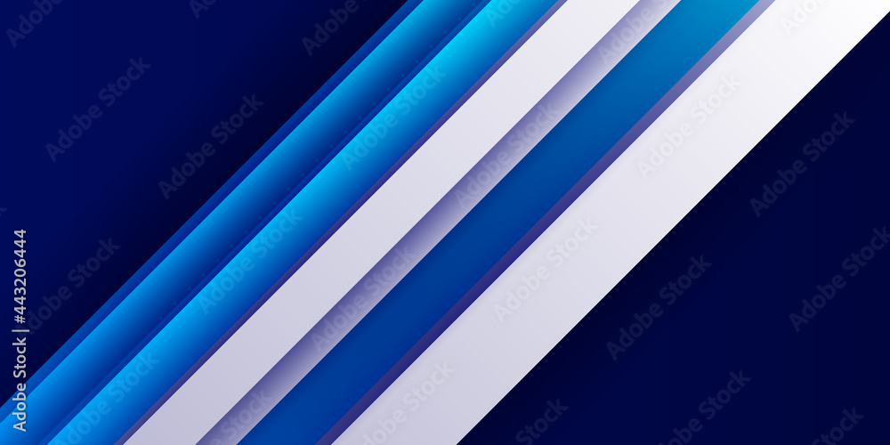 abstract technology blue white 3d stripes contrast mesh background. Minimal geometric background. Dynamic blue shapes composition with white lines. Abstract background modern hipster futuristic graph