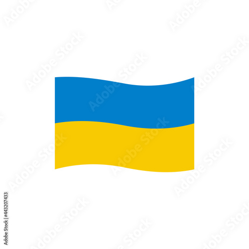 Ukraine flag icon logo design template
