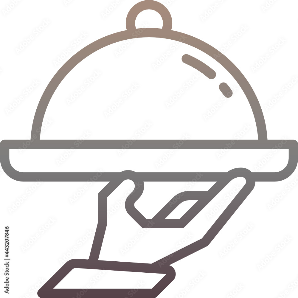 food tray gradient icon food tray gradient icon
