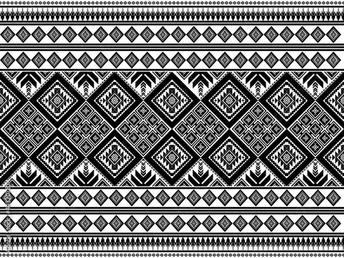 Pattern ethnic seamless pattern. Seamless ethnic handmade with stripes vector illustration for design.Geometric shapes aztec, carpet design.