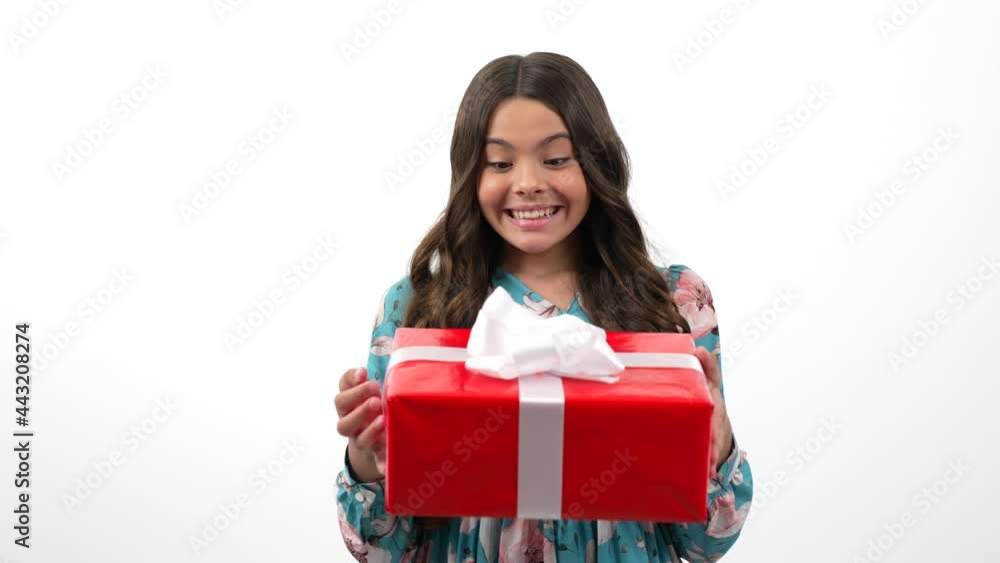 birthday present box for happy child isolated on white, happy birthday birthday present box for happy child isolated on white, happy birthday