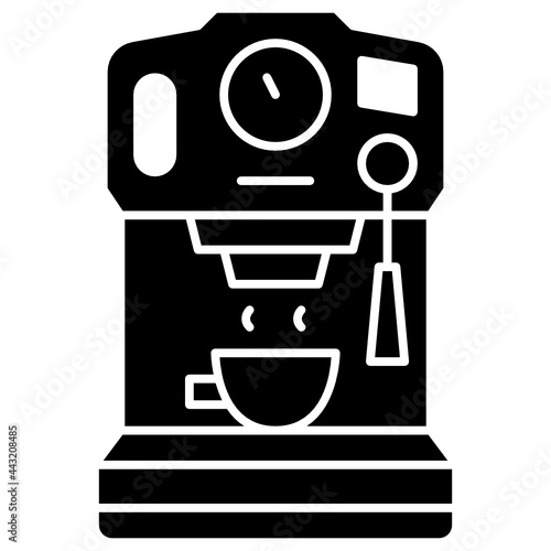 coffee machine solid icon