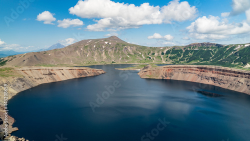 Kamchatka. A lake in the crater of the Ksudach volcano. South Kamchatka Natural Park. photo