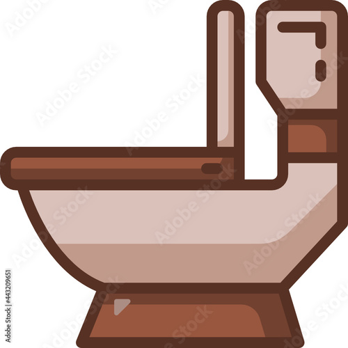 toilet Two Tone icon