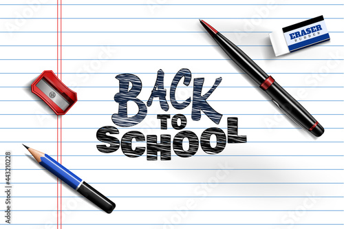 back to school banner background design for business promotion