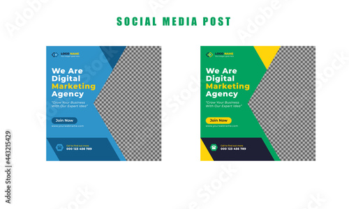 social media post template for a digital marketing agency
