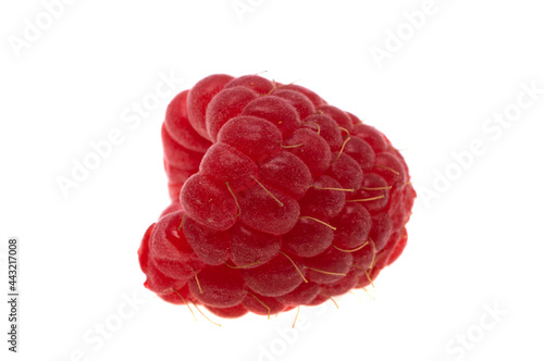 ripe raspberry isolated
