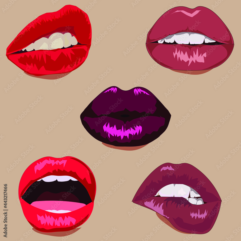 lips set color make up lips set color make up