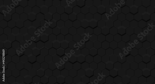 Seamless hexagons background