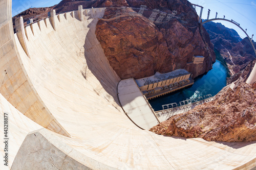 Hoover Dam along the Colorado River