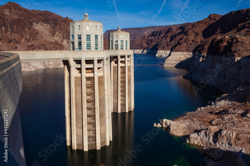 Hoover Dam reservoir at record low water levels, raising concerns about hydroelectric power