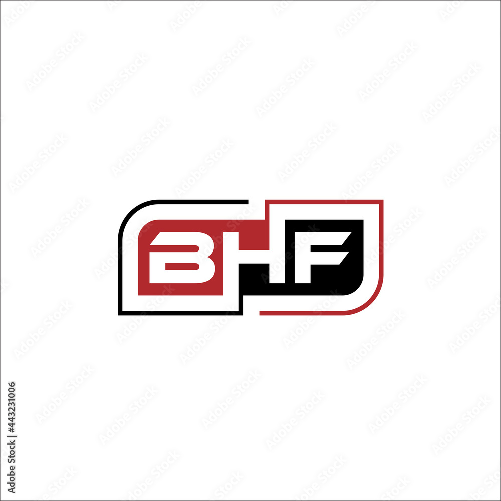 Letter B, H, f abstract vector logo. Letter B, H, f abstract vector logo.