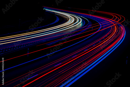 lights of cars with night.