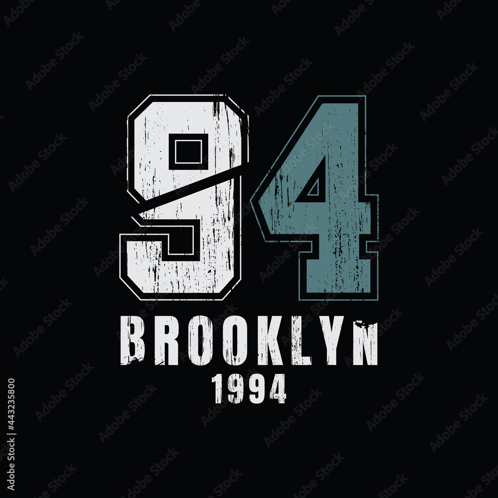 Brooklyn ninety-four, vector illustration and typography, perfect for t-shirts, hoodies, prints etc. Brooklyn ninety-four, vector illustration and typography, perfect for t-shirts, hoodies, prints etc.