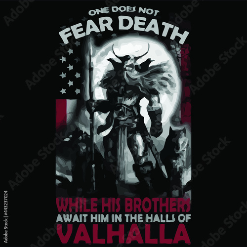 american viking in the halls of valhalla wo artpique design vector illustration for use in design and print poster canvas photo