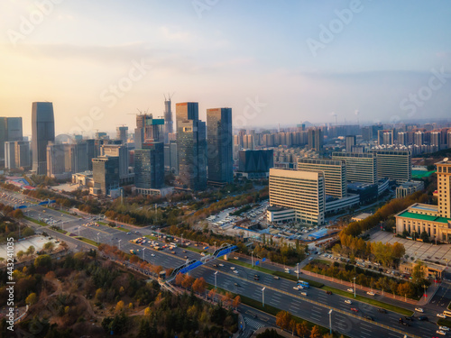 Jinan modern city architectural landscape © 昊 周