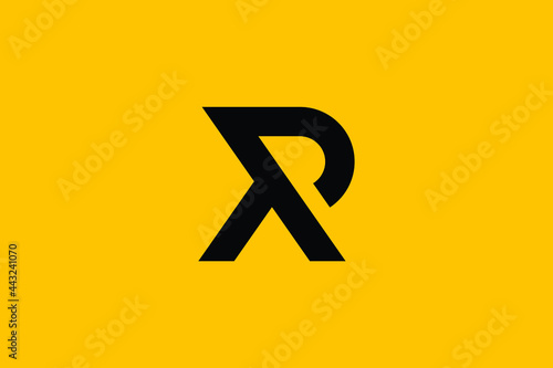XR  letter logo design on luxury background. RX monogram initials letter logo concept. XR icon design. RX elegant and Professional letter icon design on black background. X R RX XR