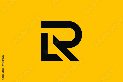 Tableau sur toile RL letter logo design on luxury background