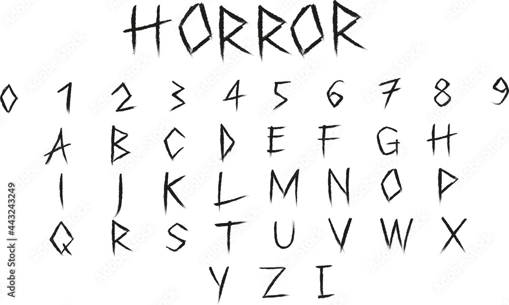 Horror Fonts A Z