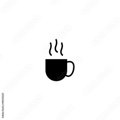 Mug And Glass Icon Vector Illustration.Coffee and Tea cup icon